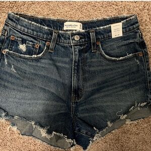 Abercrombie & Fitch Women's Blue Denim Shorts
